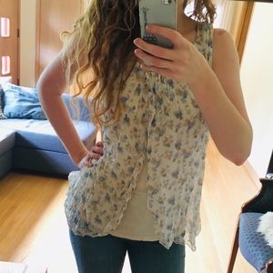 Romantic Floral Silk Top | Bellambia